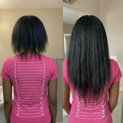 Hairfinity customer before and after result