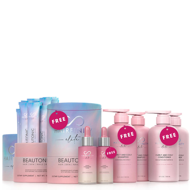 Triple Growth Kit (Curly & Coily) BOGO Hairfinity