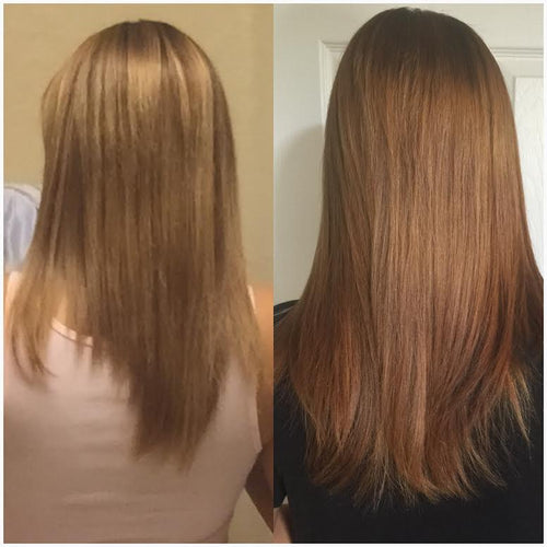 Hairfinity customer before and after result