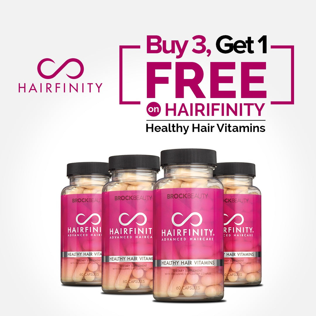 HAIRFINITY Healthy Hair Vitamins 3 Month Supply (Buy 3 Get 1 Free)